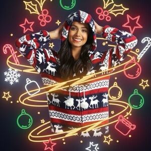 BOHO One piece hoodie lounger SIZE 6